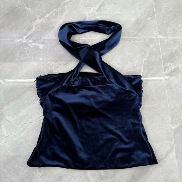 Women’s Zara Velvet Tube Top Twist Back Neck Wrap 9511/072/490 Large - Picture 11 of 16